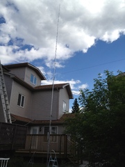 Fully Erected HF9V Antenna